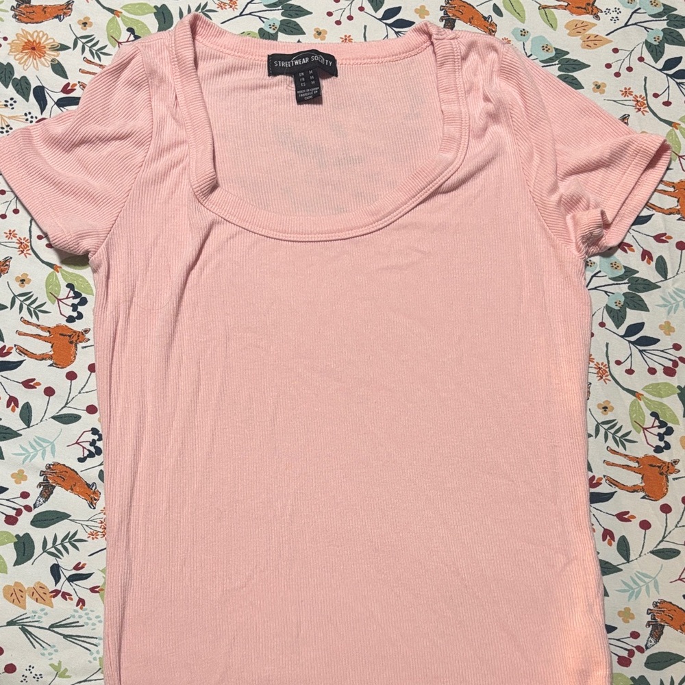 Streetwear Society Blush Pink Short Sleeve Tee